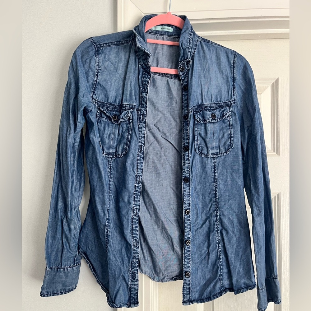 Jean button up